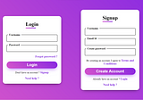 Animated Login and Registration Form Using html css and javascript.