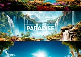 Paradise AI Images + Midjourney Prompt + LUTs