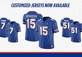 Florida Gators custom NIL jerseys now available