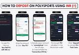 How to deposit on Polysports using INR (₹)?