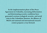 Saving the Future of the Colombian Amazon / Salvar el Futuro de la Amazonia Colombiana