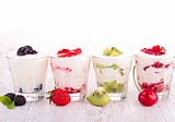 Não misture iogurte com frutas