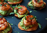 Cajun Shrimp Guacamole Bites