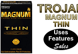 Trojan 🇺🇸🇬🇧💊👍🏻💪🏻👩‍❤️‍👨💋💞🔞㊙️🈲 Magnum Thin Large Size Lubricated Condoms — 12 Count