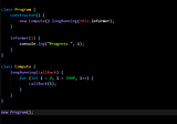 So I tried to depict JavaScript Callback in C#
