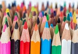 I can see my family as colored pencils.