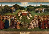 Great Paintings: Adoration of the Mystic Lamb by Hubert van Eyck and Jan van Eyck (Interpretation…