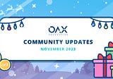 Greetings, OAX community!