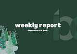 Weekly Report — December 25, 2023