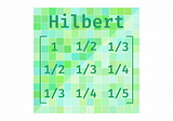 Visualize Hilbert Matrix in Python