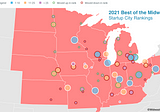 2021 Best of the Midwest: Startup Cities Rankings