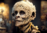 36 Skeleton Images Made by Midjourney AI