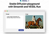 Build a Stable Diffusion playground app with VESSL Run and Streamlit