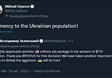 Russian official announces genocide of Ukrainians