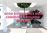 Good Governance and Community Building Training (26 September, 2015)