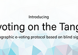E-voting on the Tangle