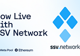 We are now live on Ethereum with SSV Network