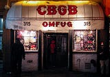 Opening Night At CBGB
