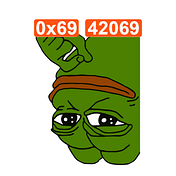 Inverted Pepe 0x69_42069