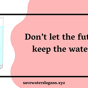 Save water slogans