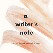 a writer's note