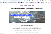 If you want to shop in Poland or route deliveries that only ship domestically, a parcel‑forwarding address is the easiest way to do it. The page shown in your screenshot (Parcel Forwarding Poland — parcelpoland.com) invites users to “Receive and forward your parcels from Poland” and offers a simple, multilingual experience.