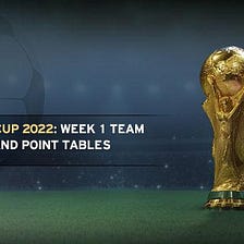 FIFA World Cup 2022: Week 1 team standings and point tables for all groups