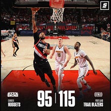 Norman Powell and Jusuf Nurkic dismantled passive Denver Nuggets and tied the series 2–2
