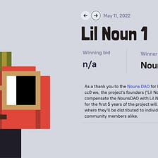 LilNouns as a Gateway to Nouns