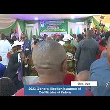 2023 General Election | Issuance of Certificate if Return by INEC, Akwa Ibom State