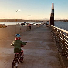 Pedaling my way to the 520 bridge