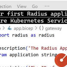 Building your first Radius application on Azure Kubernetes Service