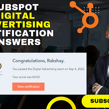 HubSpot Digital Advertising Certification Exam Answers — Guaranteed Pass