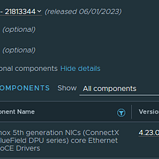 Mellanox `nmlx5_core` driver `4.23` issues on ESXi 8.0 Update 1