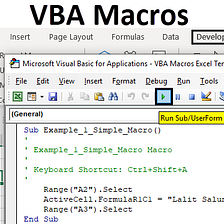 Visual Basic for Applications (VBA) Macros