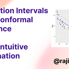 Getting predictions intervals with conformal inference