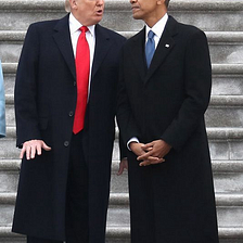 Presidential Heights lists Trump as 6' 3" and Obama as 6' 1" + Dr Kuhlman (in 2010) said Obama is…