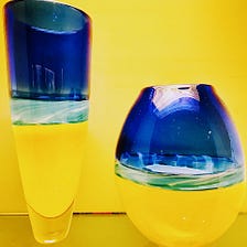 B&Y Crystal Vases
