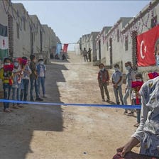 Turkish charities are building houses for Syrian families.