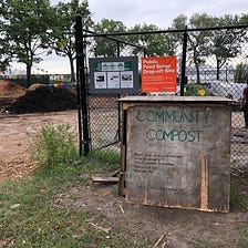 Volunteers celebrate World Habitat Day at the East River Compost Yard
