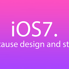 The biggest miss of iOS7 isn’t the visual design - it’s where they didn’t focus