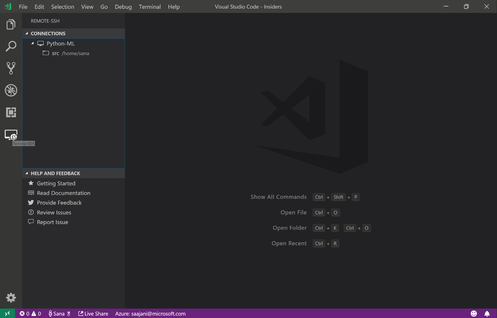 Using VSCode remotely on an EC2 instance