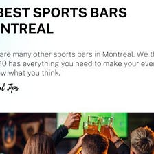 10 Best Sports Bars Montreal