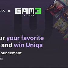 We’re Giving Away Uniqs for the Polkastarter GAM3 Awards 2022