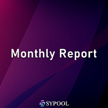 Sypool monthly report for October