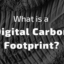 A note on digital carbon footprints