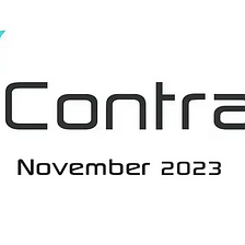 Contrax November 2023 Update