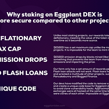 Why staking on Eggplant DEX is more secure compared to other projects