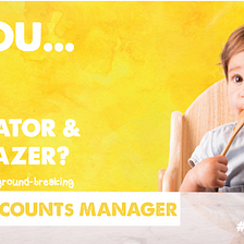 We’re keeping our eyes peeled for a ground breaking National Account Manager to join our little…