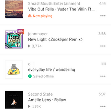 Soundcloud vs. Spotify: UI/UX of Song Lists